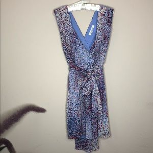 BCBGeneration blue purple multicolor floral dress